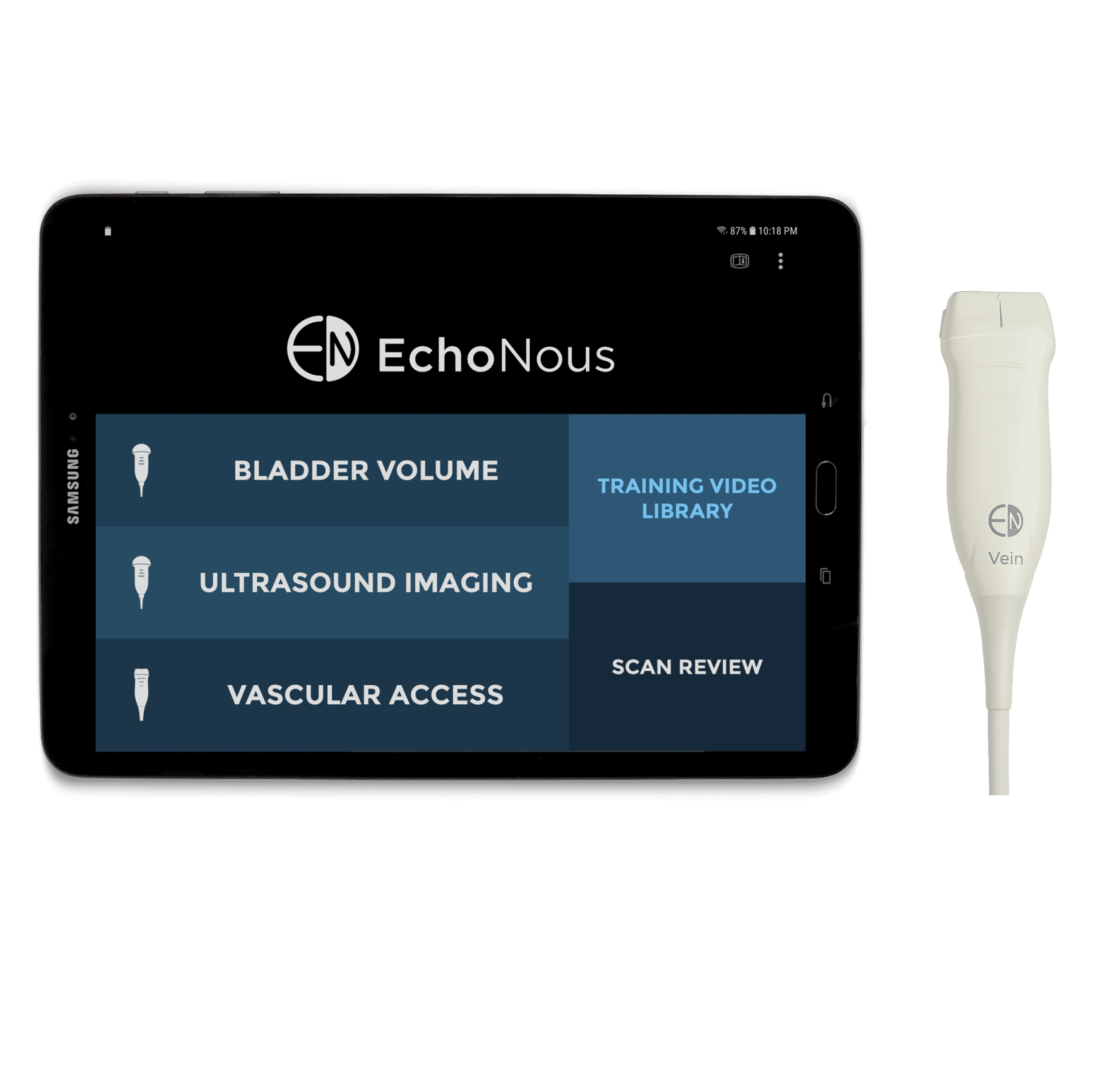 EchoNous Vein- Ultrasound guidance designed for pheripheral IV placement