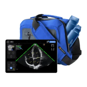 Tailored for on-the-go clinicians, Kosmos Mobile includes an Apple iPad Air or Pro,® cutting-edge AI, advanced Doppler capabilities, choice of proves, and Kosmos Essential Carrying Case.