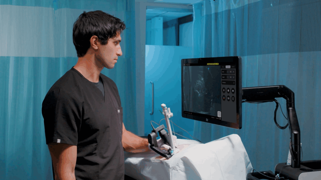 Physician using the Mendaera Kosmos Probe