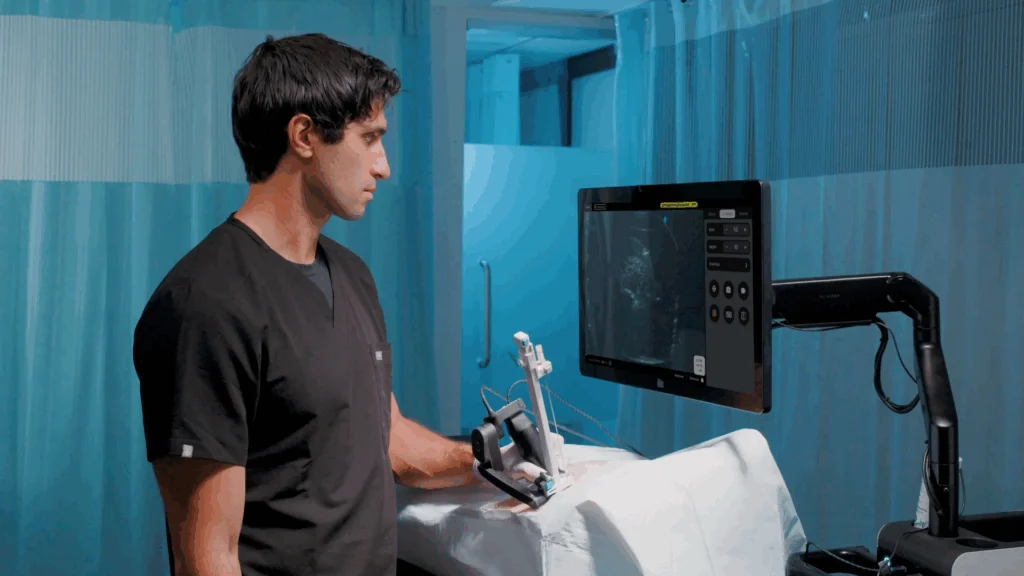 Physician using the Mendaera Kosmos Probe