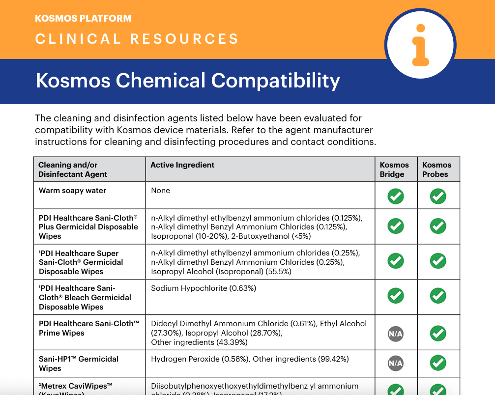 Kosmos Chemical Compatibility Guide